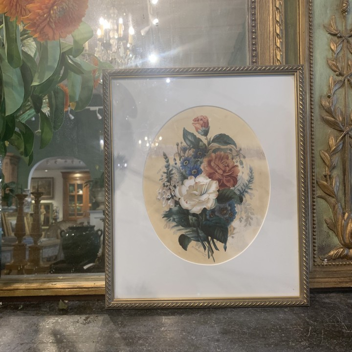 Framed Lithograph of Rosie of Flowers