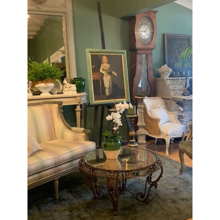 C1940 French Mirror Top Coffee Table