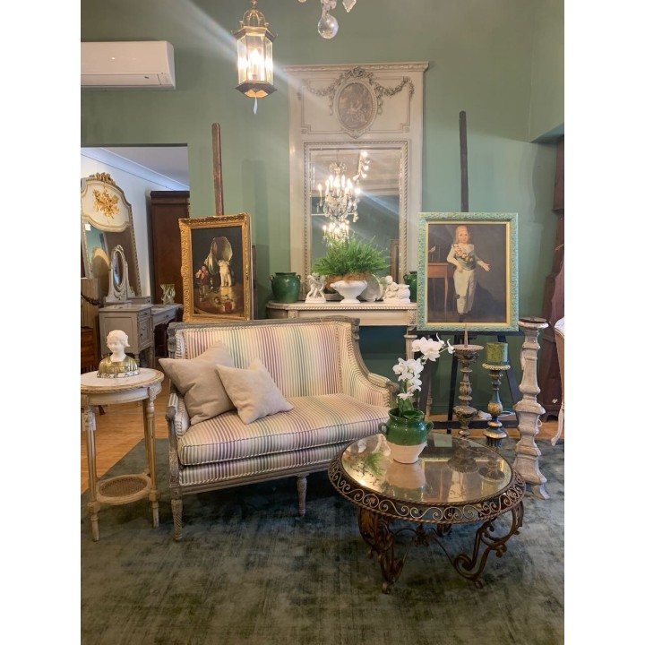 C1940 French Mirror Top Coffee Table