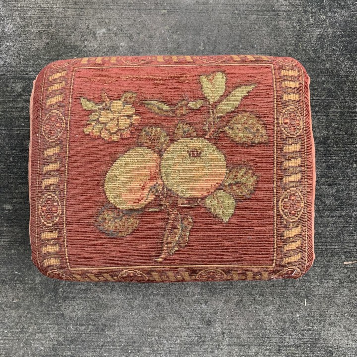 C19th Stool with Vintage Fabric