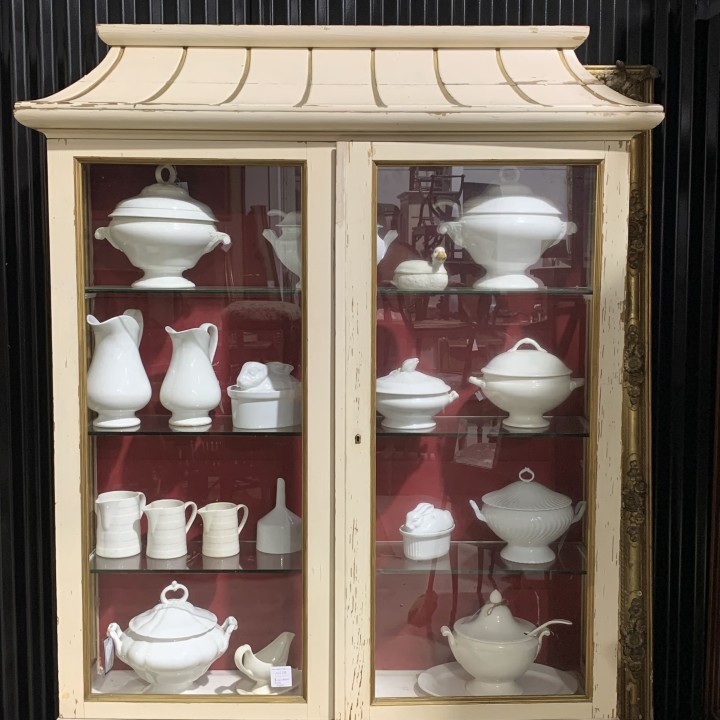 Chinoiserie style French Vintage Display Cabinet