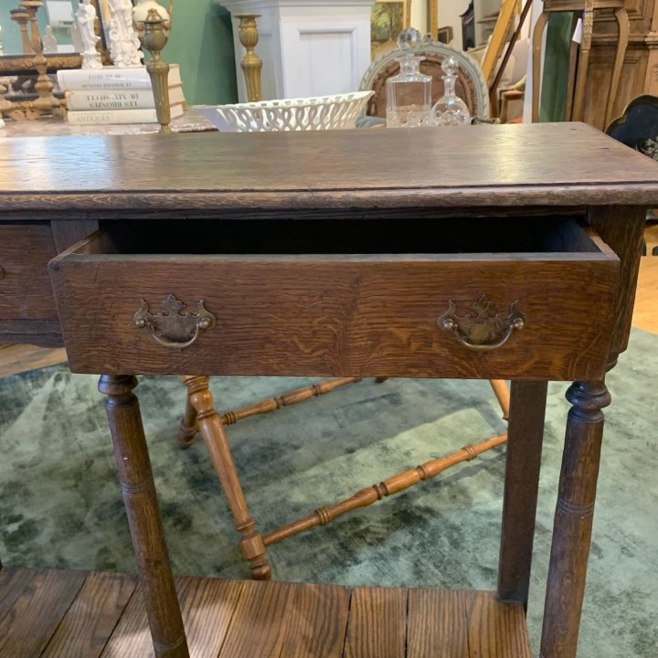 Georgian C19th English Oak Country Petite Console
