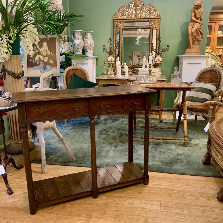 Georgian C19th English Oak Country Petite Console