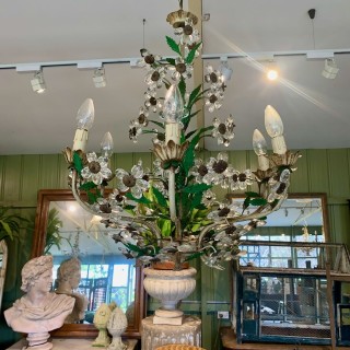 Vintage French Floral Chandelier