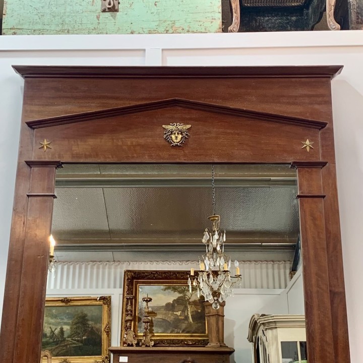 C1900 French Empire Style Mantel Mirror