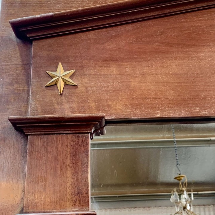 C1900 French Empire Style Mantel Mirror