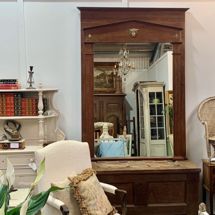 C1900 French Empire Style Mantel Mirror