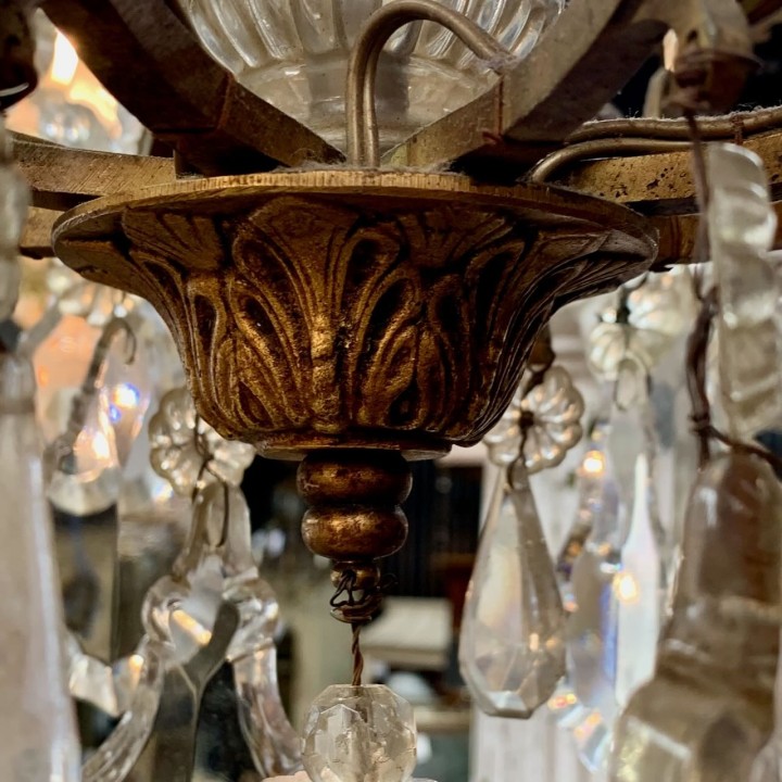 C1900 French Crystal Chandelier