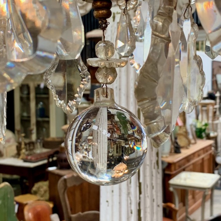C1900 French Crystal Chandelier
