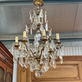 C1900 French Crystal Chandelier