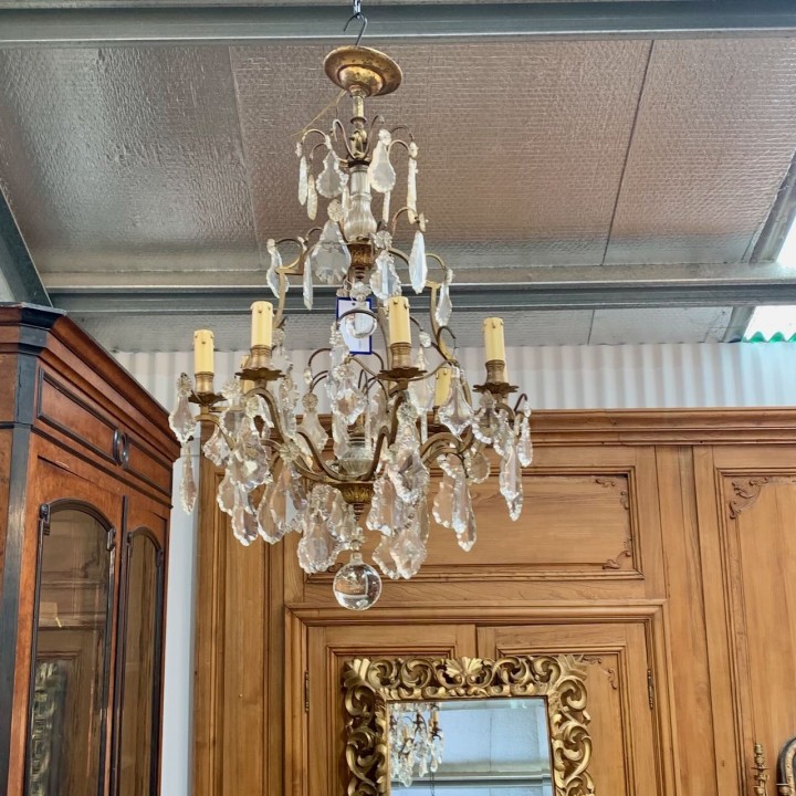 C1900 French Crystal Chandelier