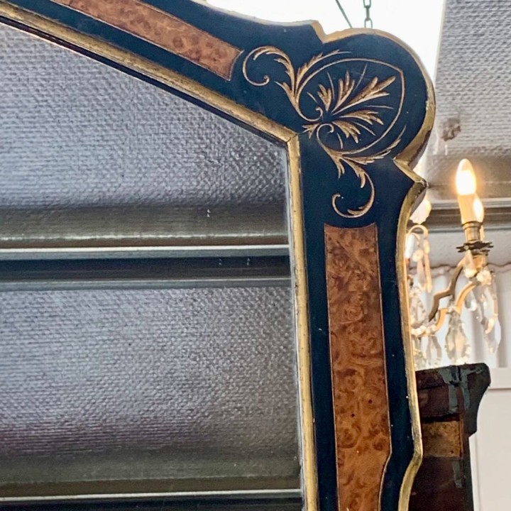 Antique Late Victorian Overmantel Mirror C1870-1900