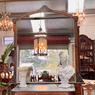 Antique Late Victorian Overmantel Mirror C1870-1900
