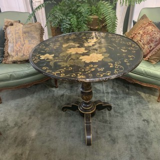 C19th French Lacquer  Centre Occasional Table