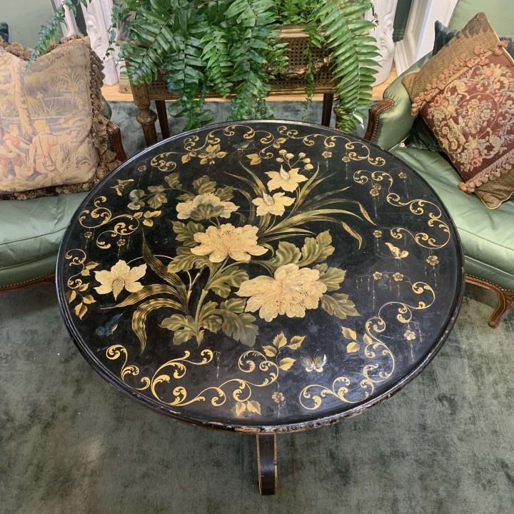 C19th French Lacquer  Centre Occasional Table