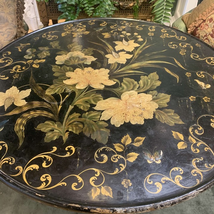 C19th French Lacquer  Centre Occasional Table