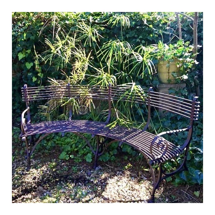 French Curved Arras Style Corbeille Seat