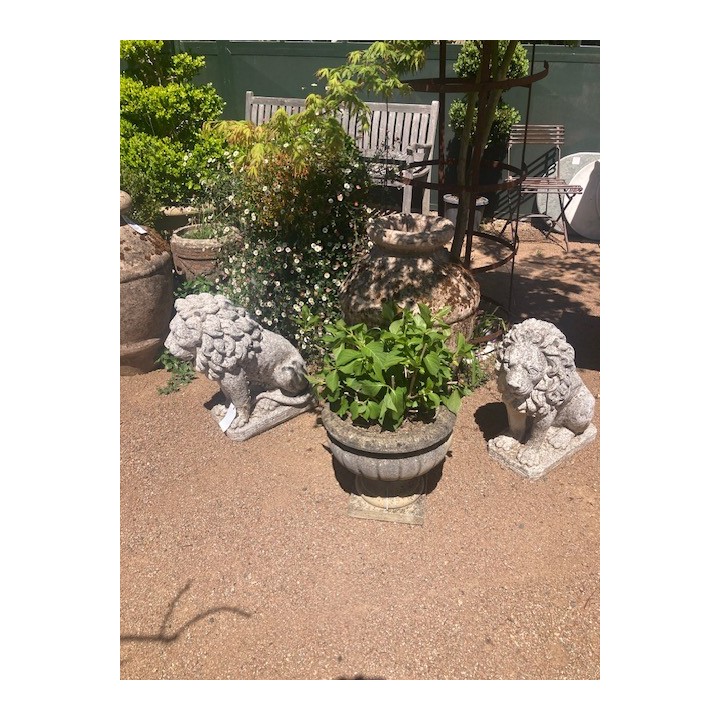 French Vintage Pair of Lions