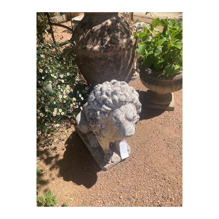French Vintage Pair of Lions