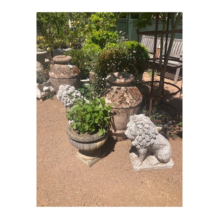 French Vintage Pair of Lions