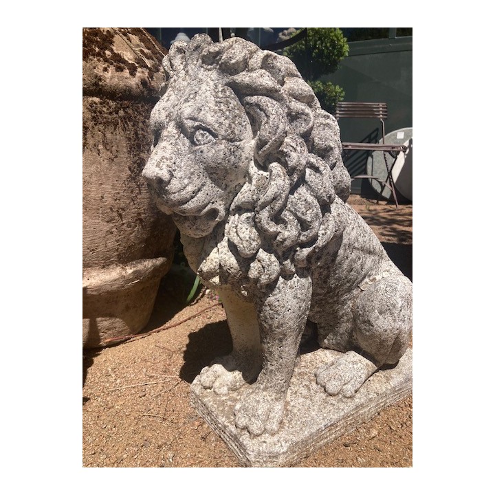 French Vintage Pair of Lions