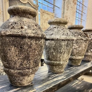 Vintage Set of Four Large Pots