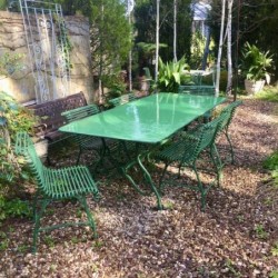 French Table Arras Style Garden Table Green 1700 X 100