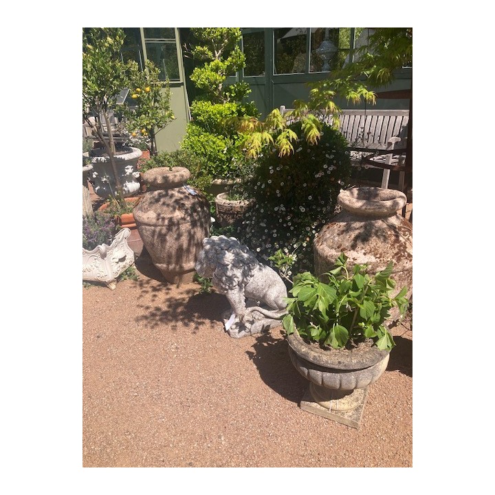 Vintage Set of Four Large Pots