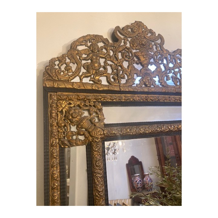 C19th French Fine Quality Parclose Mirror