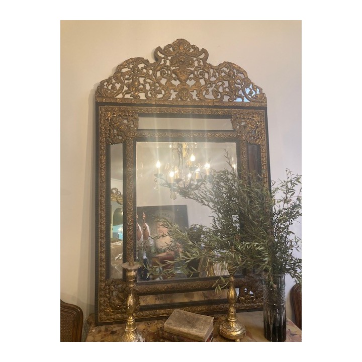C19th French Fine Quality Parclose Mirror