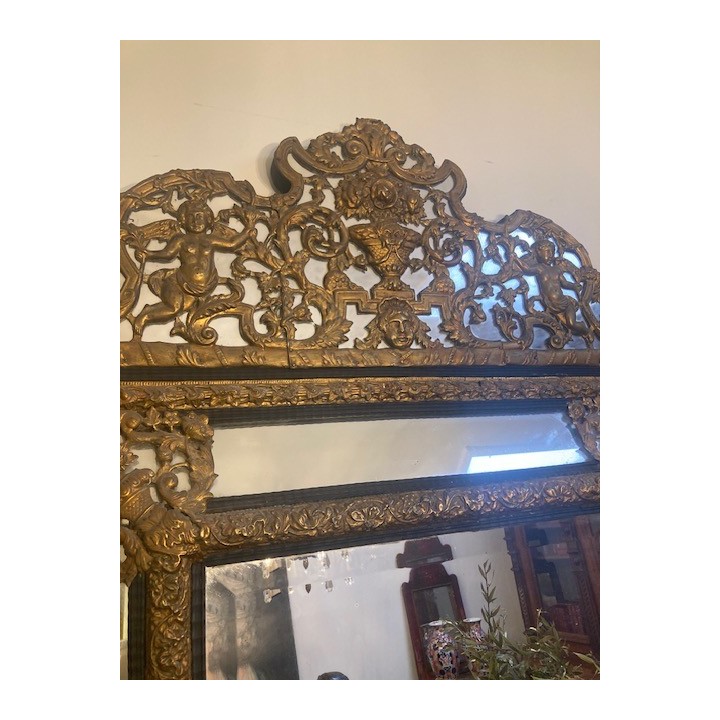 C19th French Fine Quality Parclose Mirror