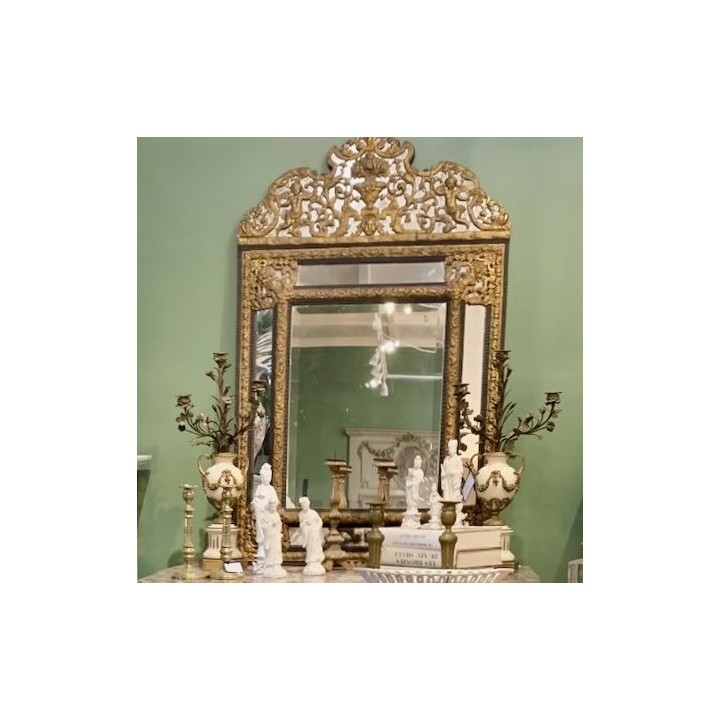 C19th French Fine Quality Parclose Mirror