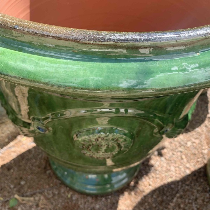 French Anduze Green Pots NEW La Madelaine Poterie EACH